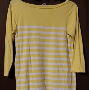 Fossil Stripped Yellow Shirt